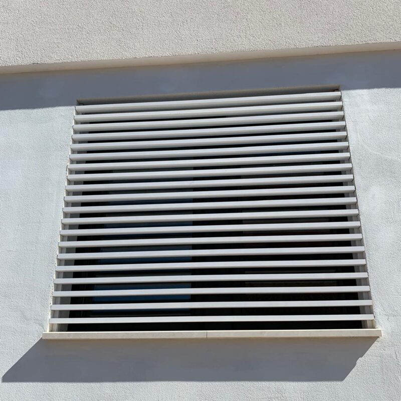 Celosía fija de aluminio